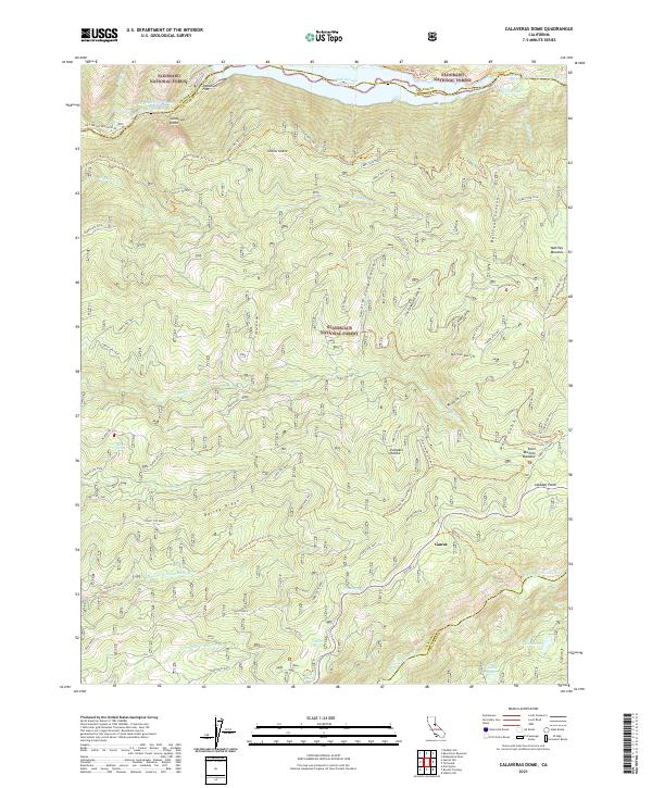 Calaveras Dome, CA — USGS 7.5-minute topo (2021)