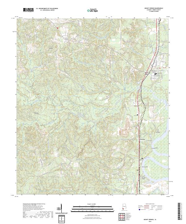 Mount Vernon, AL — USGS 7.5-minute topo (2024)