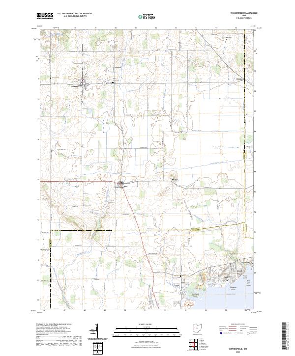Waynesfield, OH — USGS 7.5-minute topo (2023)