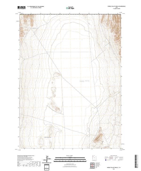 Puddle Valley Knolls, UT — USGS 7.5-minute topo (2023)