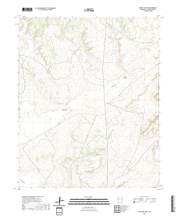 Mesita De Yeso, NM — USGS 7.5-minute topo (2023)