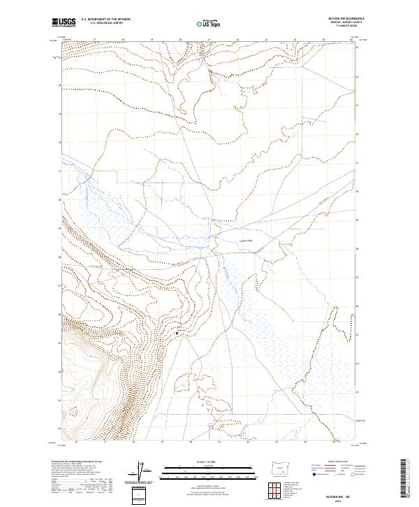 Blitzen NW, OR — USGS 7.5-minute topo (2023)