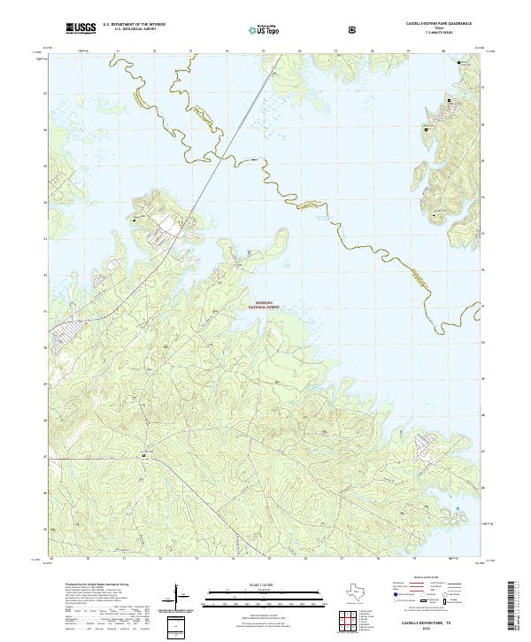 Cassells-Boykin Park, TX — USGS 7.5-minute topo (2022)