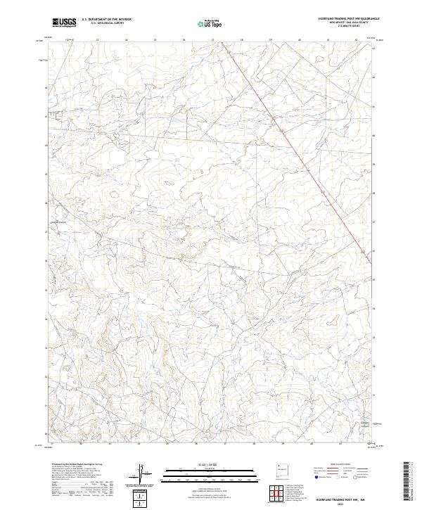 Huerfano Trading Post NW, NM — USGS 7.5-minute topo (2023)
