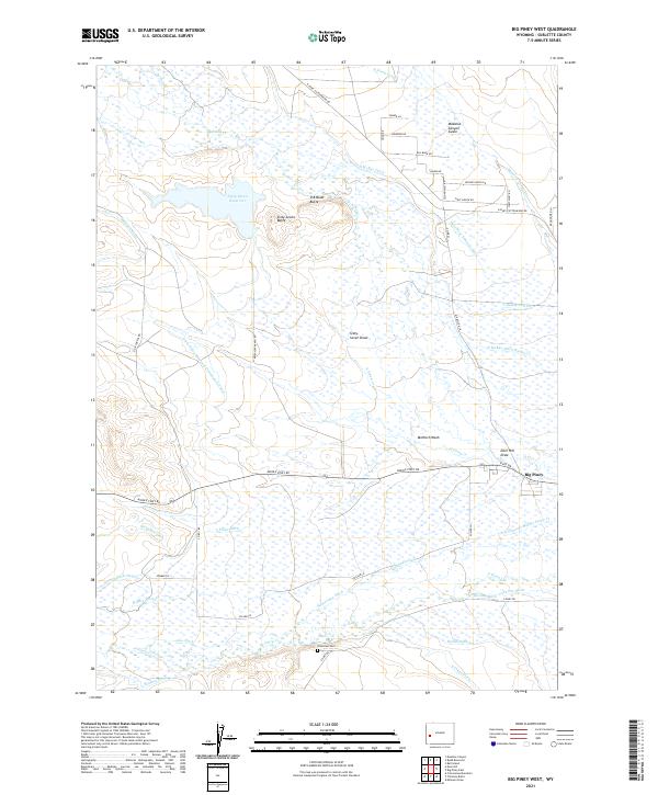 Big Piney West, WY — USGS 7.5-minute topo (2021)