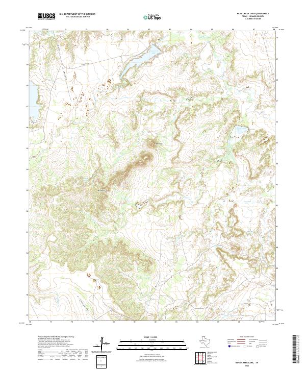 Moss Creek Lake, TX — USGS 7.5-minute topo (2022)