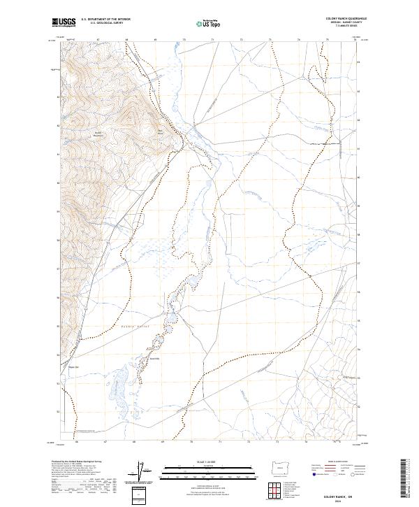 Colony Ranch, OR — USGS 7.5-minute topo (2024)