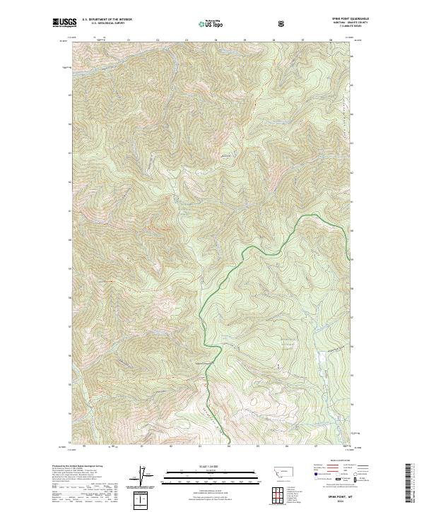 Spink Point, MT — USGS 7.5-minute topo (2024)