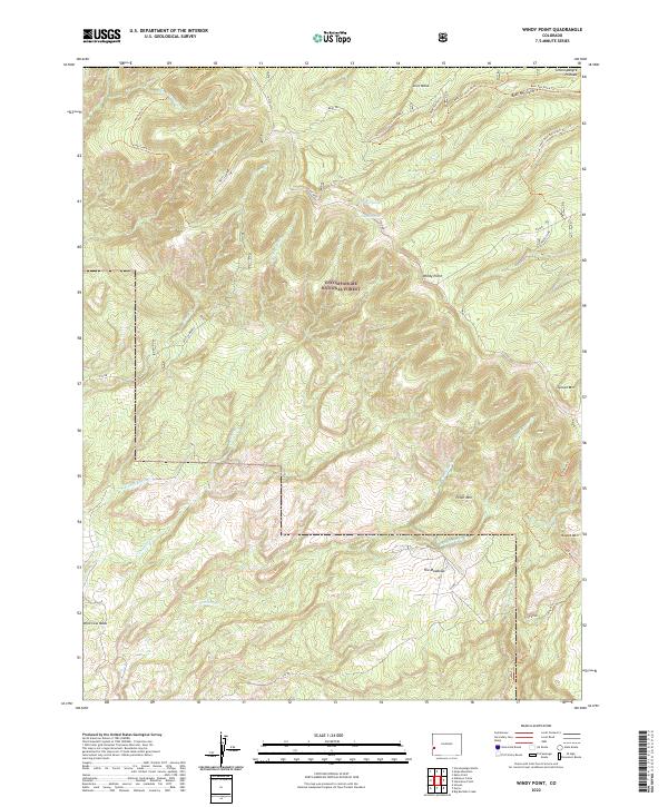 Windy Point, CO — USGS 7.5-minute topo (2022)