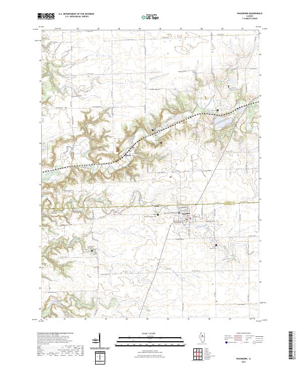 Washburn, IL — USGS 7.5-minute topo (2024)
