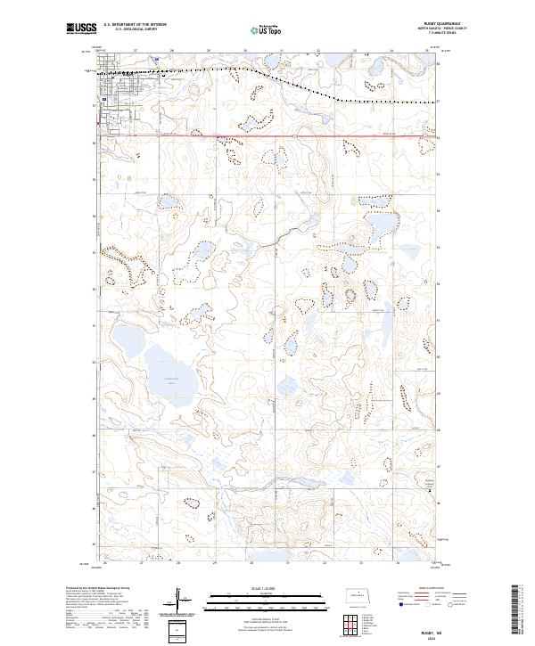 Rugby, ND — USGS 7.5-minute topo (2024)