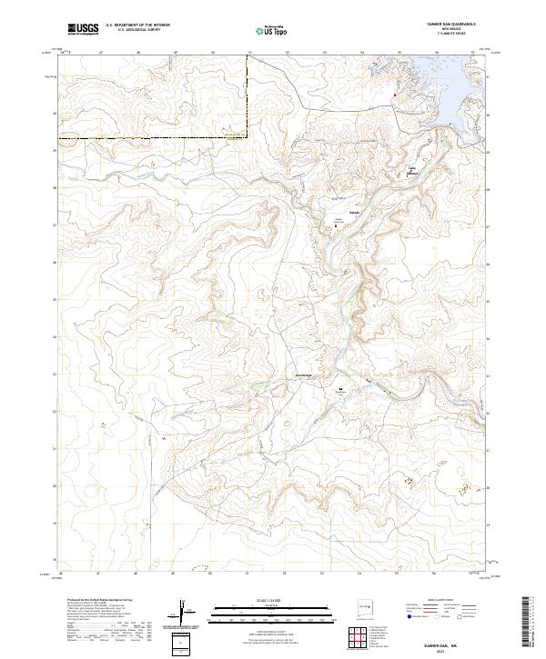 Sumner Dam, NM — USGS 7.5-minute topo (2023)