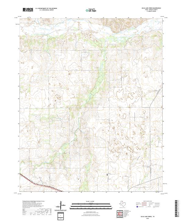 Lelia Lake Creek, TX — USGS 7.5-minute topo (2022)