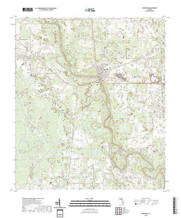 Branford, FL — USGS 7.5-minute topo (2024)
