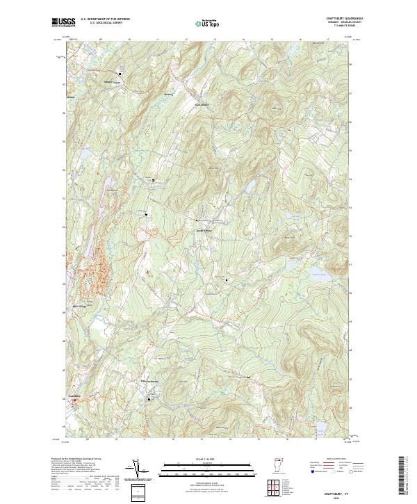 Craftsbury, VT — USGS 7.5-minute topo (2024)