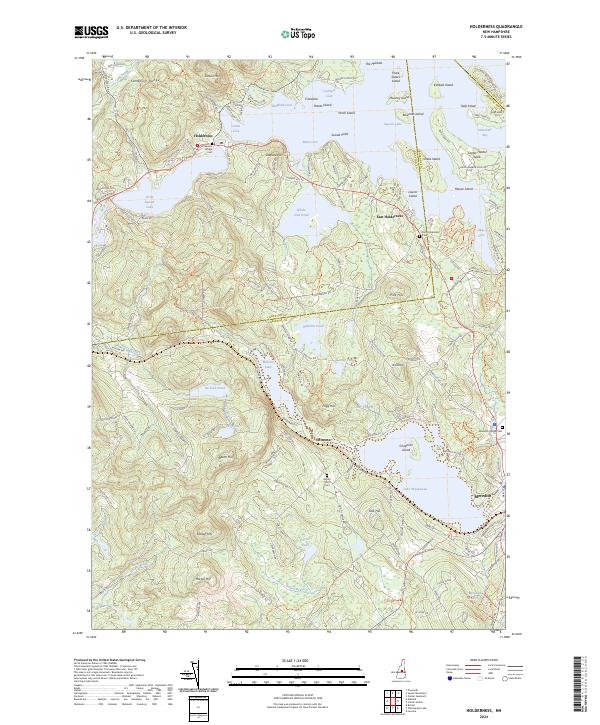 Holderness, NH — USGS 7.5-minute topo (2024)