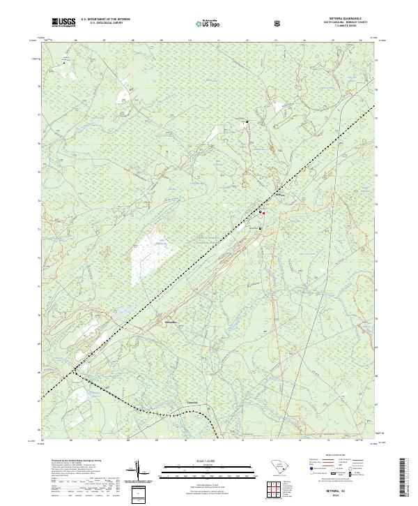 Bethera, SC — USGS 7.5-minute topo (2024)