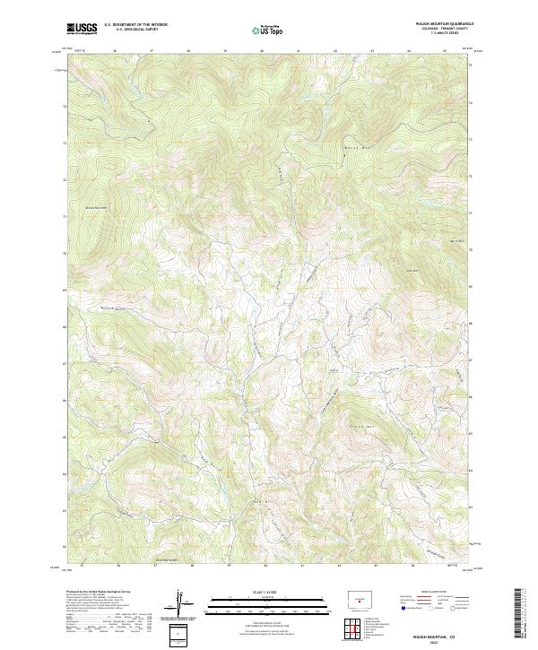 Waugh Mountain, CO — USGS 7.5-minute topo (2022)
