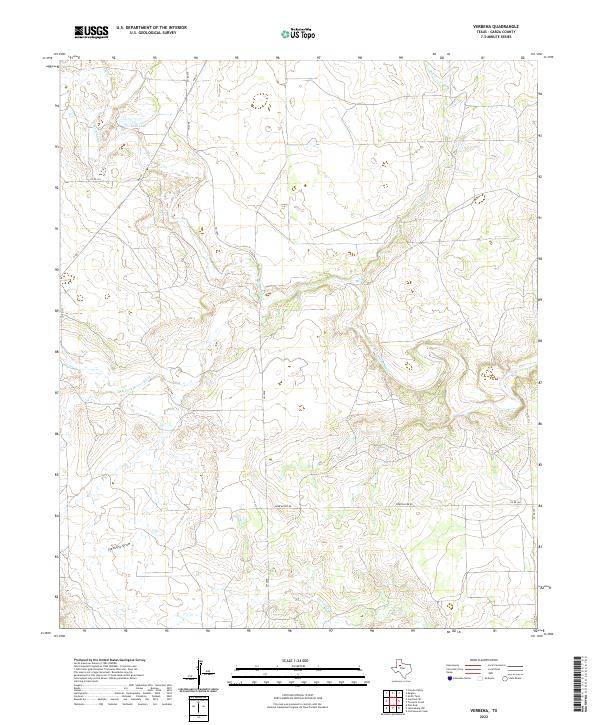 Verbena, TX — USGS 7.5-minute topo (2022)