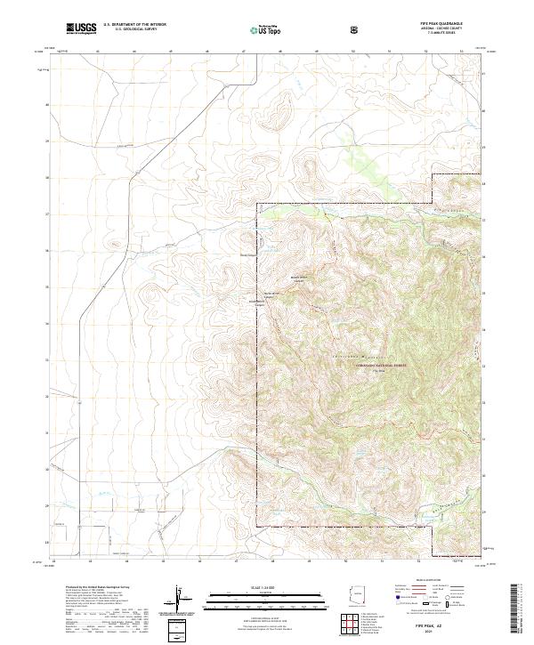 Fife Peak, AZ — USGS 7.5-minute topo (2021)
