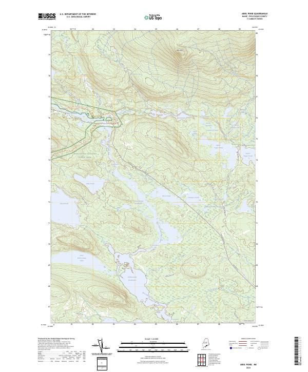 Abol Pond, ME — USGS 7.5-minute topo (2024)