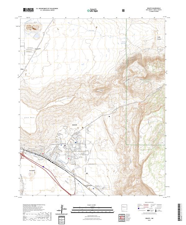 Grants, NM — USGS 7.5-minute topo (2023)