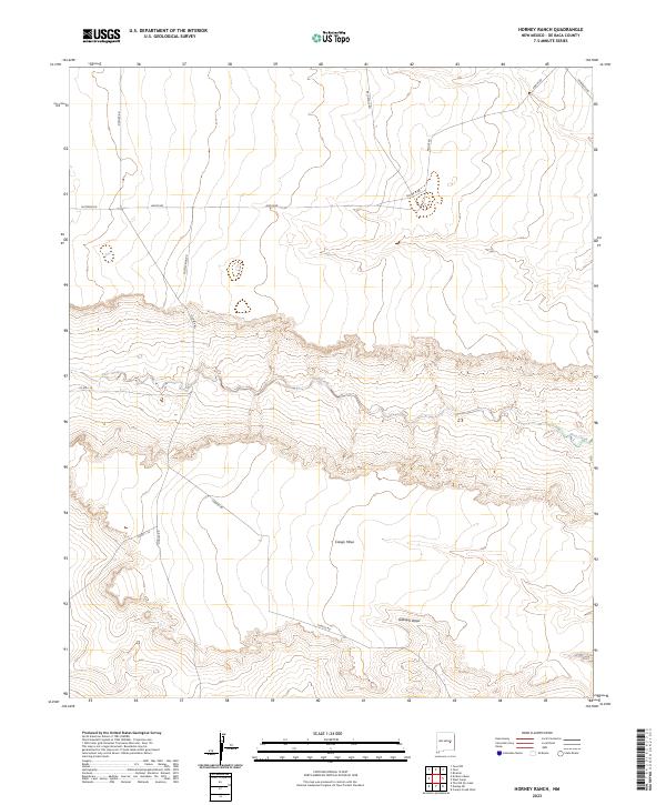 Horney Ranch, NM — USGS 7.5-minute topo (2023)