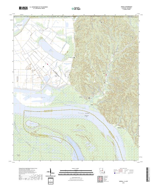 Angola, LA-MS — USGS 7.5-minute topo (2024)