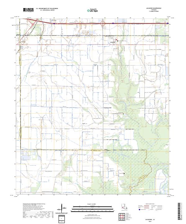 Lacassine, LA — USGS 7.5-minute topo (2024)