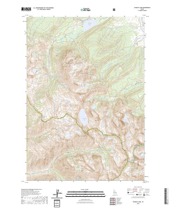 Stanley Lake, ID — USGS 7.5-minute topo (2024)