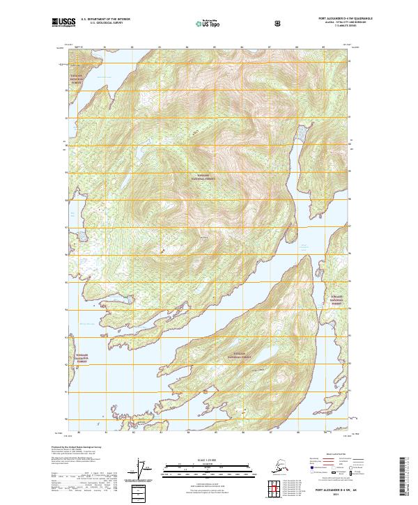 Port Alexander D-4 SW, AK — USGS 7.5-minute topo (2021)
