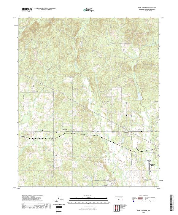 Steel Junction, OK — USGS 7.5-minute topo (2022)