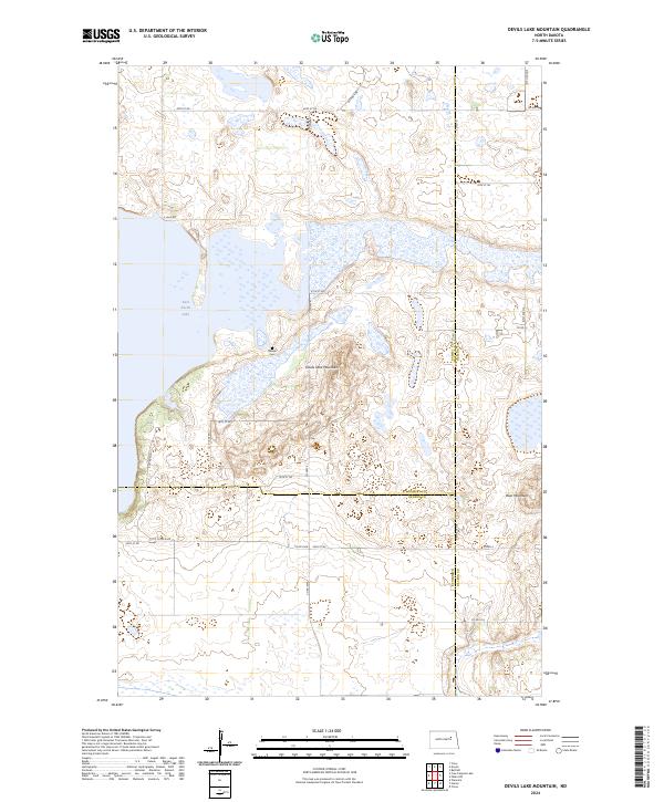 Devils Lake Mountain, ND — USGS 7.5-minute topo (2024)