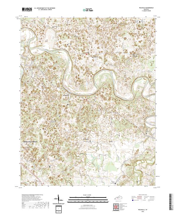 Polkville, KY — USGS 7.5-minute topo (2022)
