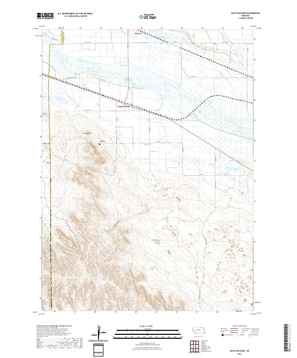 South Bayard, NE — USGS 7.5-minute topo (2021)