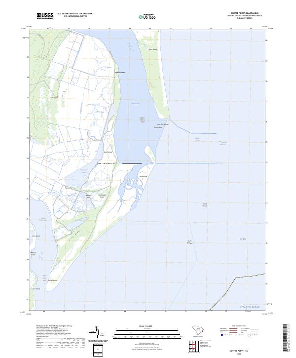 Santee Point, SC — USGS 7.5-minute topo (2024)