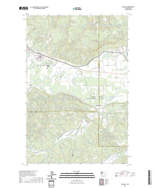 Oakville, WA — USGS 7.5-minute topo (2023)
