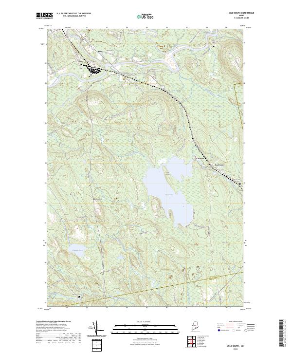 Milo South, ME — USGS 7.5-minute topo (2024)