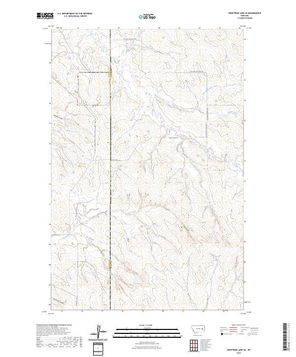 Hedstrom Lake SE, MT — USGS 7.5-minute topo (2024)
