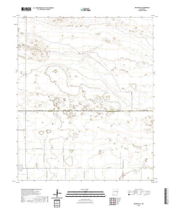 Melrose SE, NM — USGS 7.5-minute topo (2023)