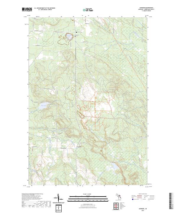 Legrand, MI — USGS 7.5-minute topo (2023)