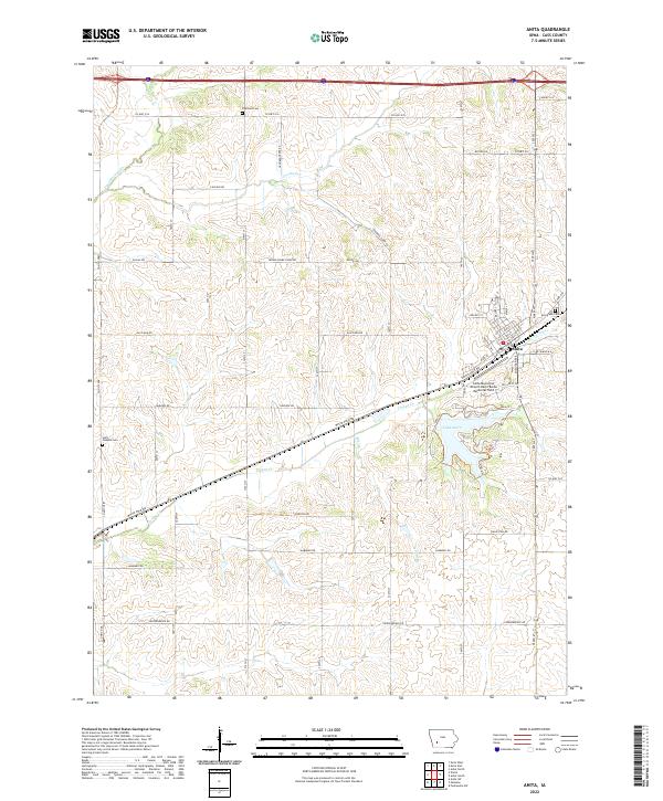 Anita, IA — USGS 7.5-minute topo (2022)