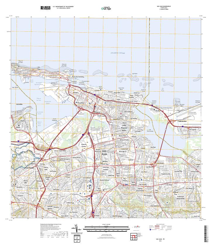 San Juan, PR — USGS 7.5-minute topo (2024)
