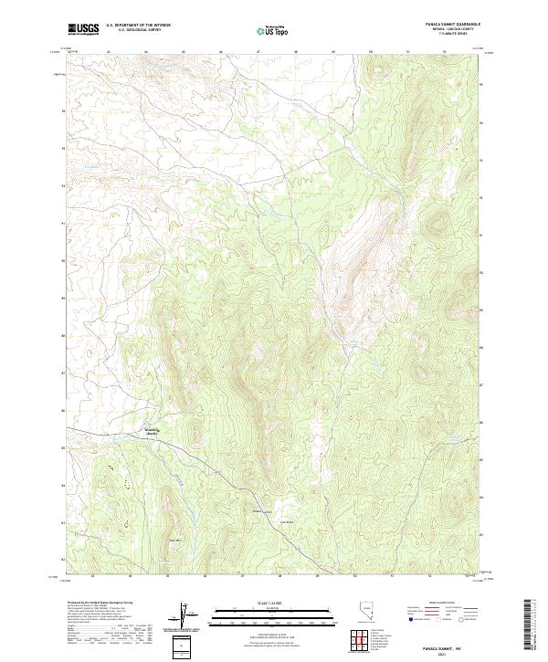 Panaca Summit, NV — USGS 7.5-minute topo (2021)