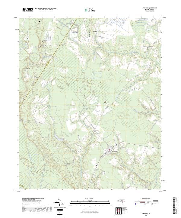 Atkinson, NC — USGS 7.5-minute topo (2022)