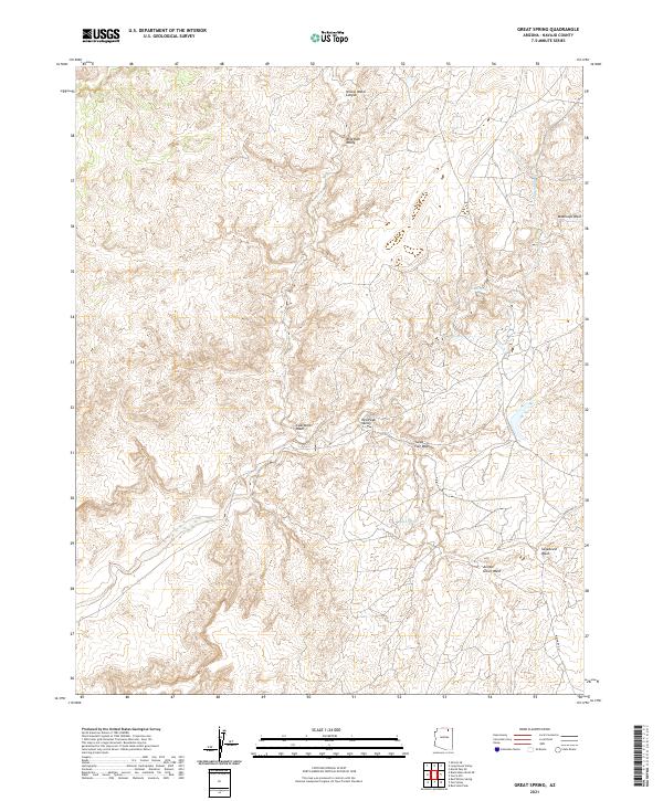 Great Spring, AZ — USGS 7.5-minute topo (2021)