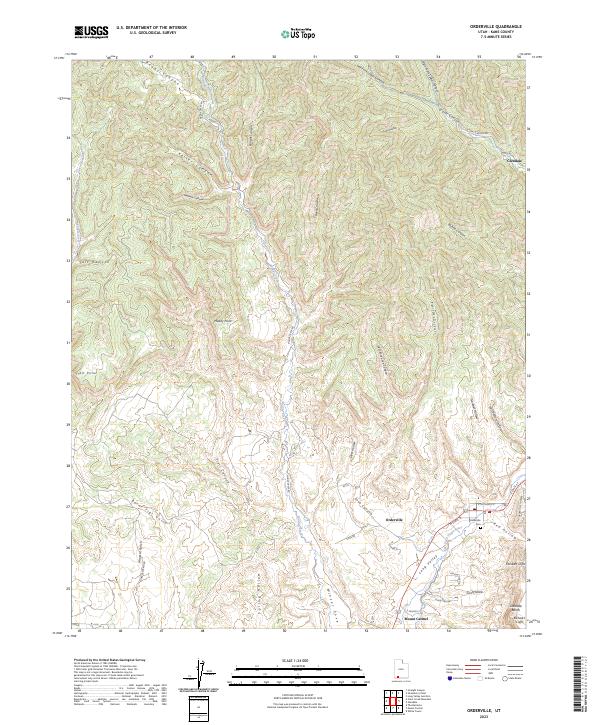 Orderville, UT — USGS 7.5-minute topo (2023)