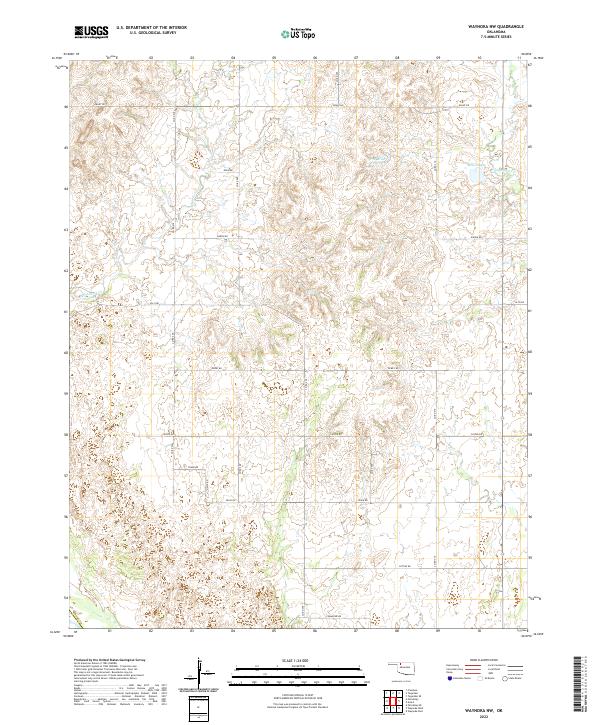 Waynoka NW, OK — USGS 7.5-minute topo (2022)