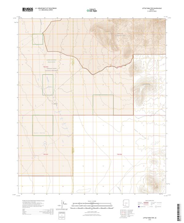 Little Table Top, AZ — USGS 7.5-minute topo (2026)