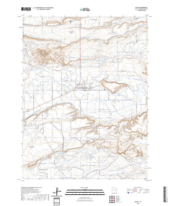 Myton, UT — USGS 7.5-minute topo (2023)